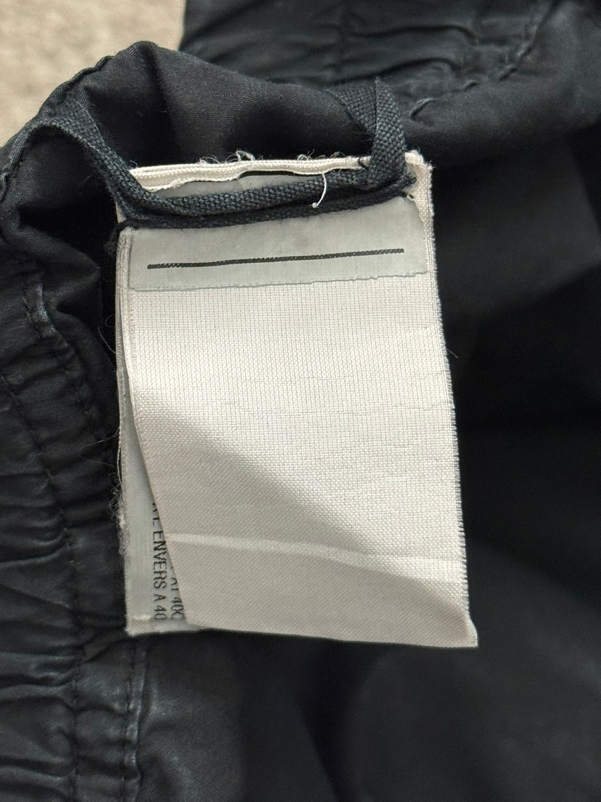 SS13 Rick Owens DRKSHDW Black Waxed Creatch Cargo Pants