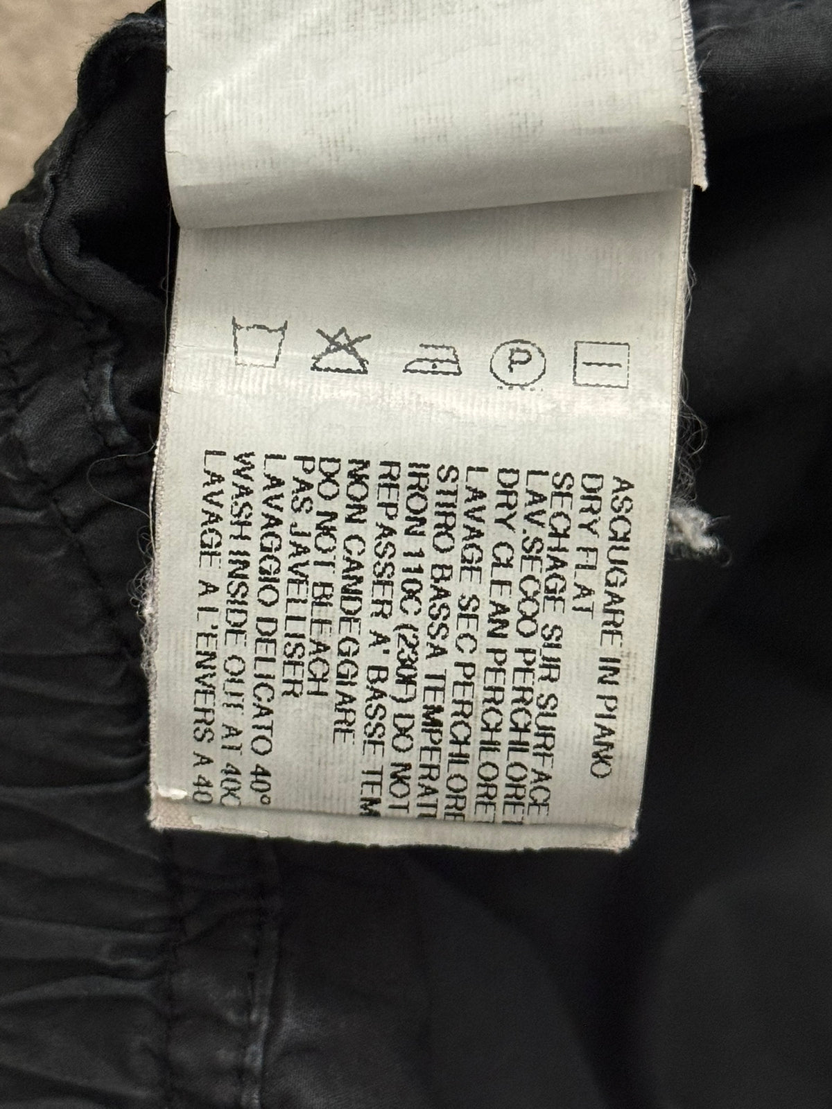 SS13 Rick Owens DRKSHDW Black Waxed Creatch Cargo Pants