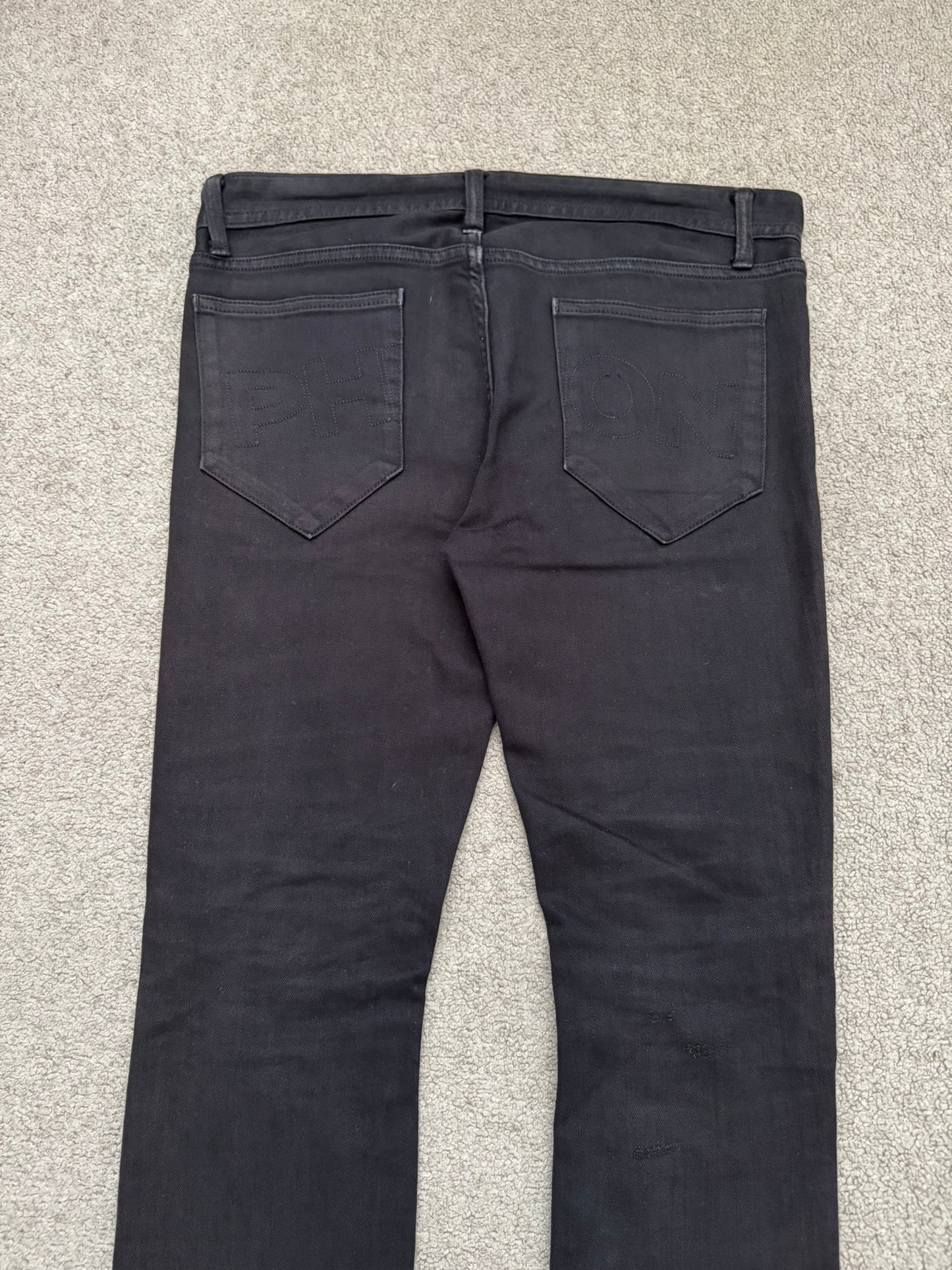 Phenomenon Distressed Crash Logo Pocket Denim Jeans