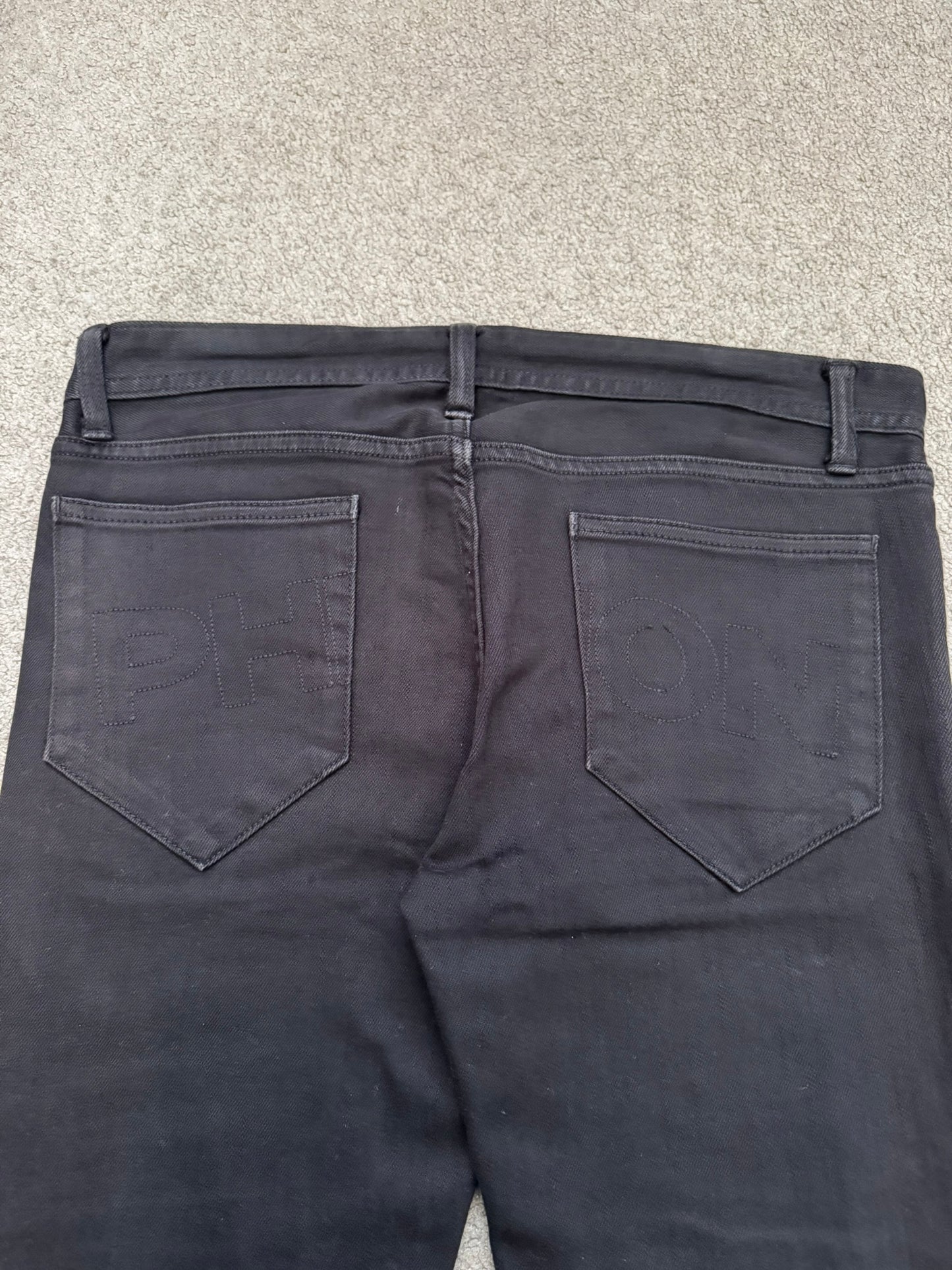 Phenomenon Distressed Crash Logo Pocket Denim Jeans