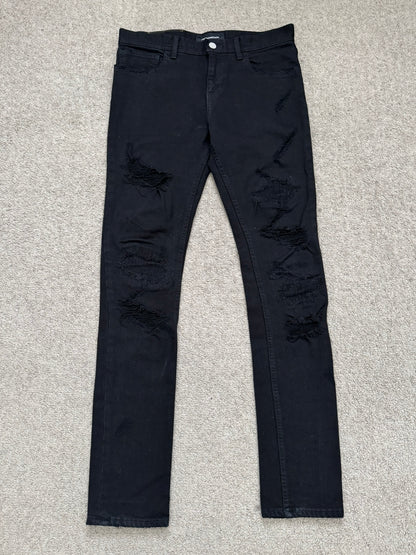 AW14 Phenomenon Repaired Distressed Crash Denim Jeans