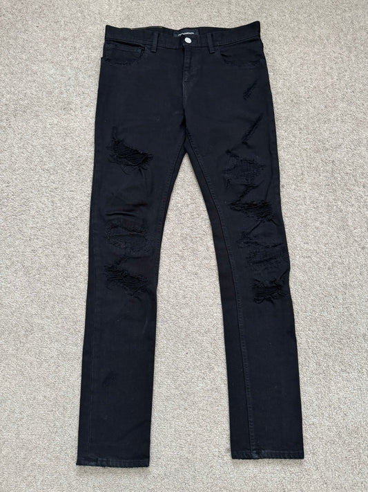 AW14 Phenomenon Repaired Distressed Crash Denim Jeans