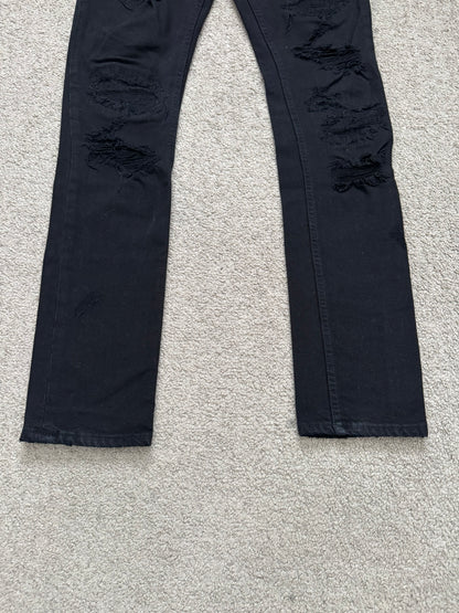 AW14 Phenomenon Repaired Distressed Crash Denim Jeans