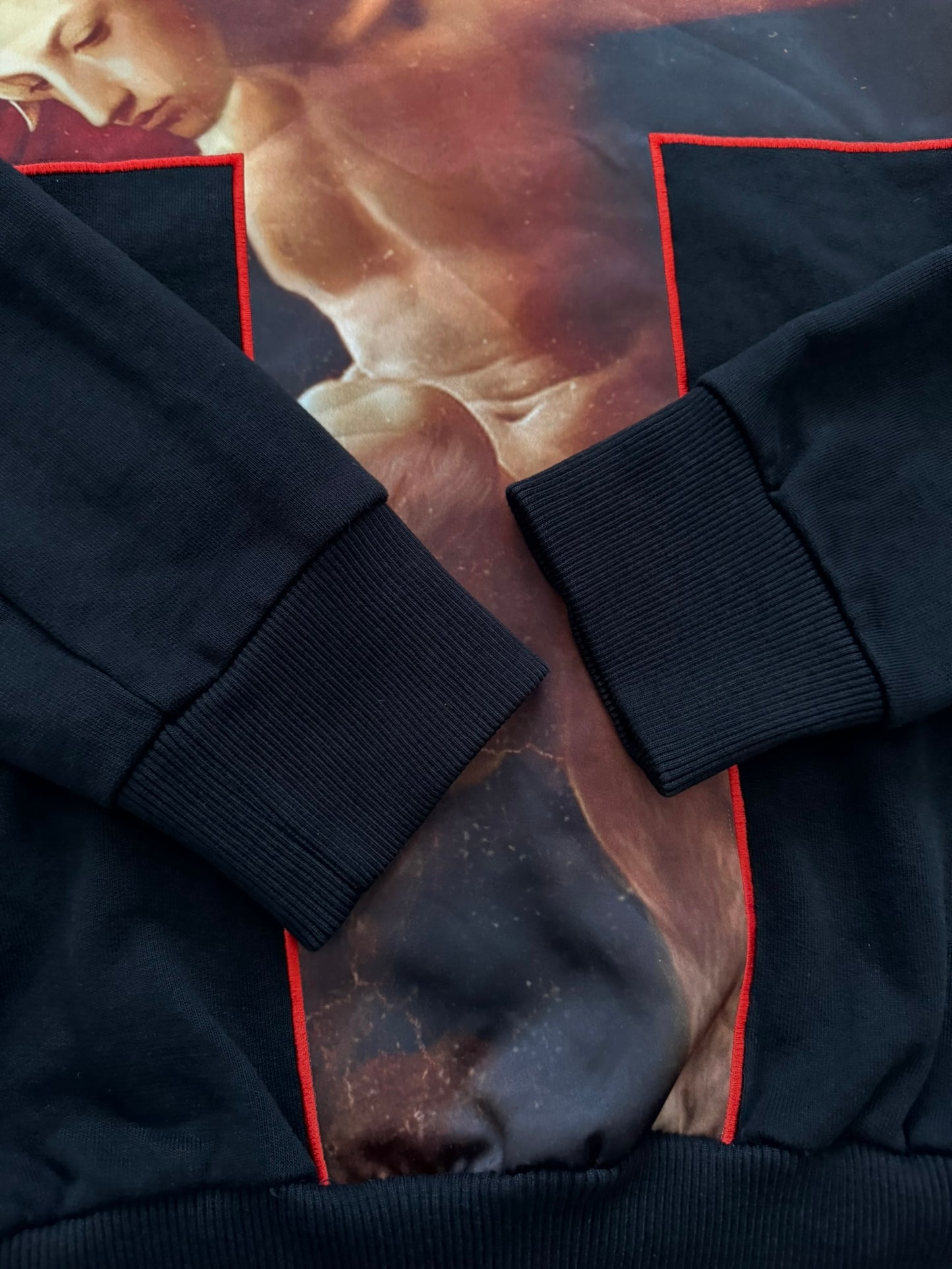 SS15 Givenchy by Riccardo Tisci Velvet Faun Cross Sweatshirt