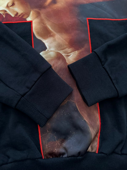 SS15 Givenchy by Riccardo Tisci Velvet Faun Cross Sweatshirt