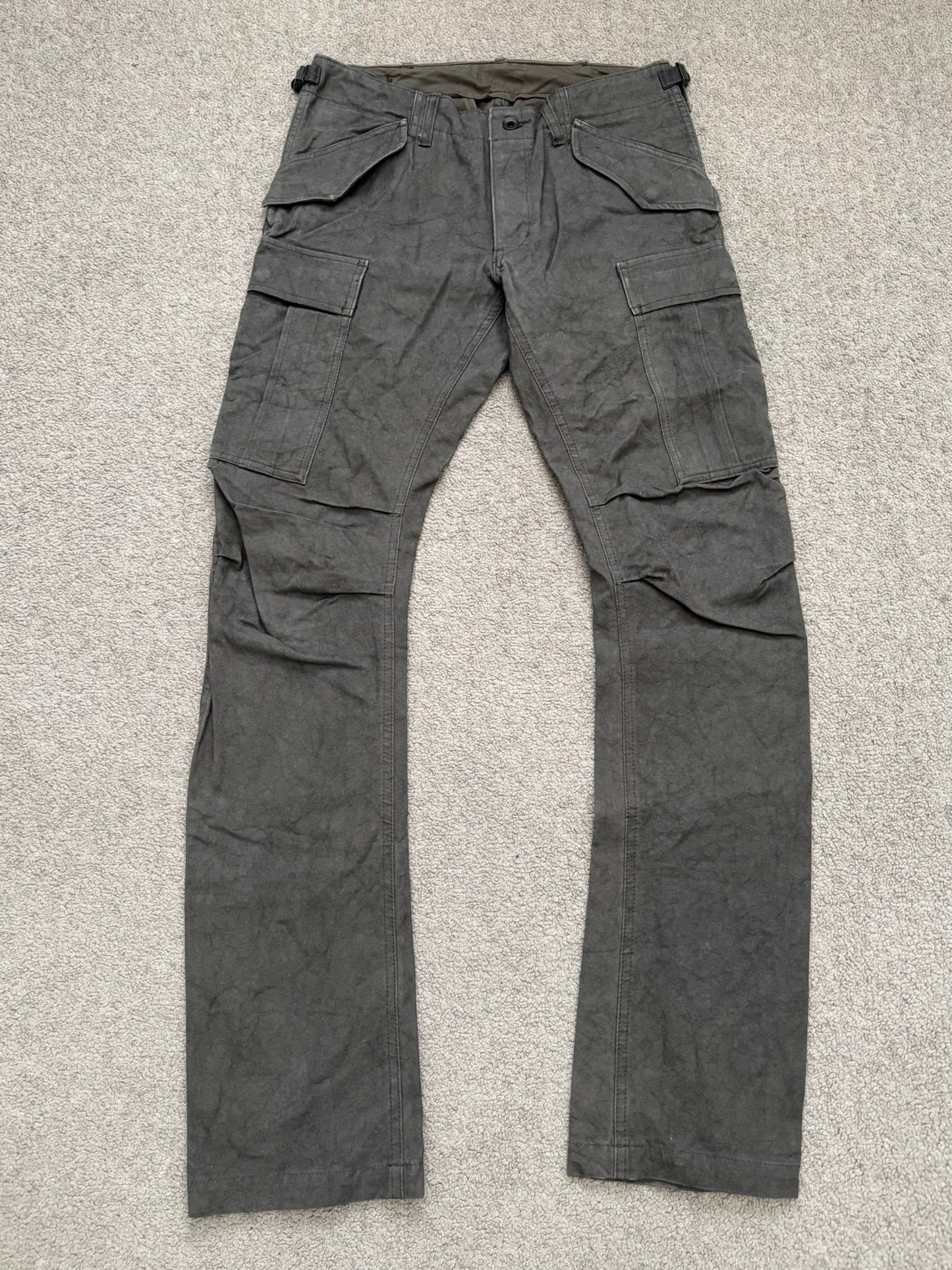 Kazuyuki Kumagai Attachment Marbled Brown J-Cut M-51 Cargo Pants