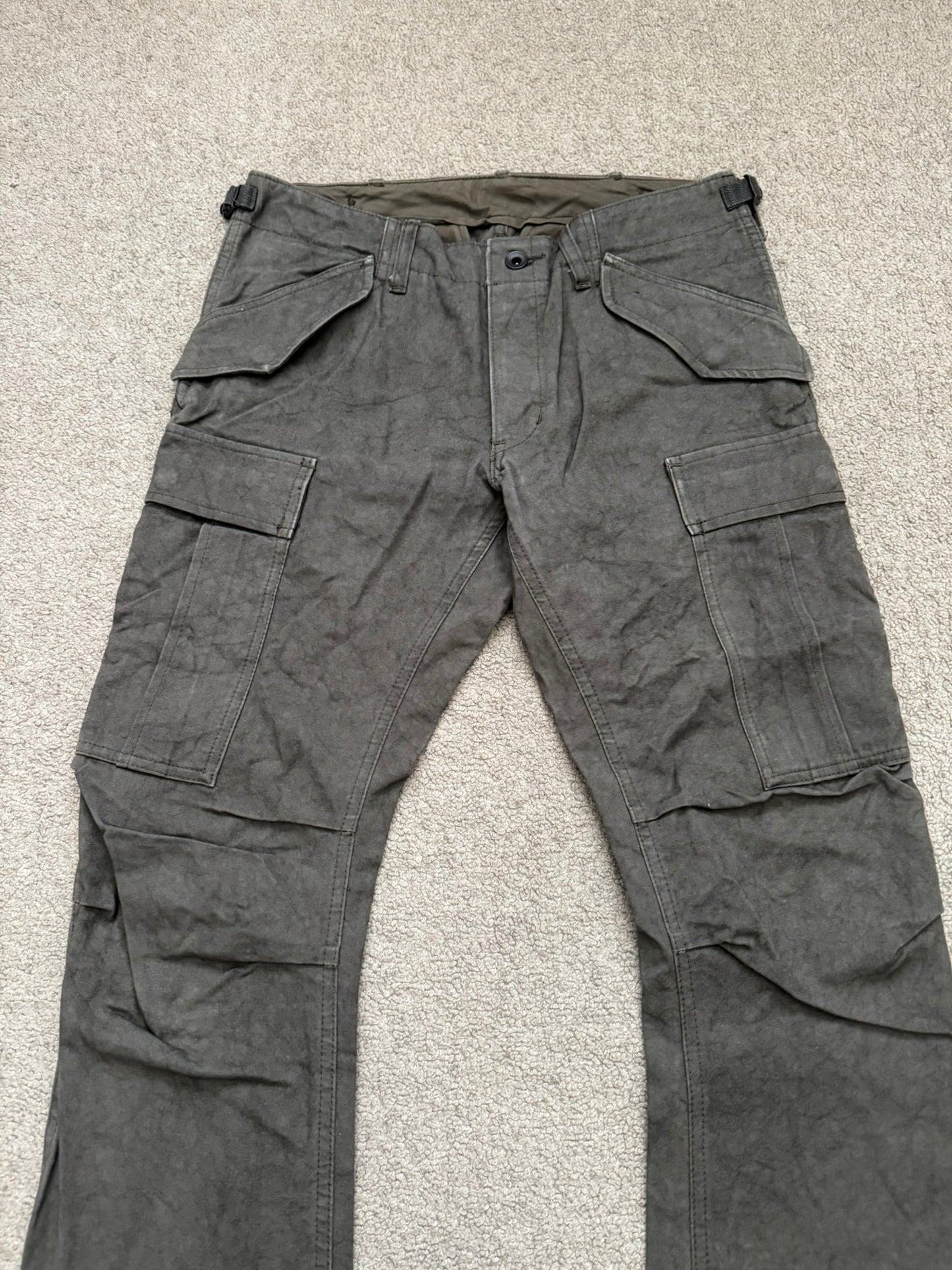 Kazuyuki Kumagai Attachment Marbled Brown J-Cut M-51 Cargo Pants