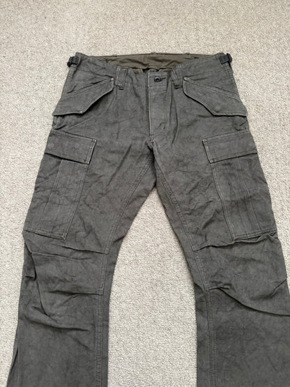 Kazuyuki Kumagai Attachment Marbled Brown J-Cut M-51 Cargo Pants