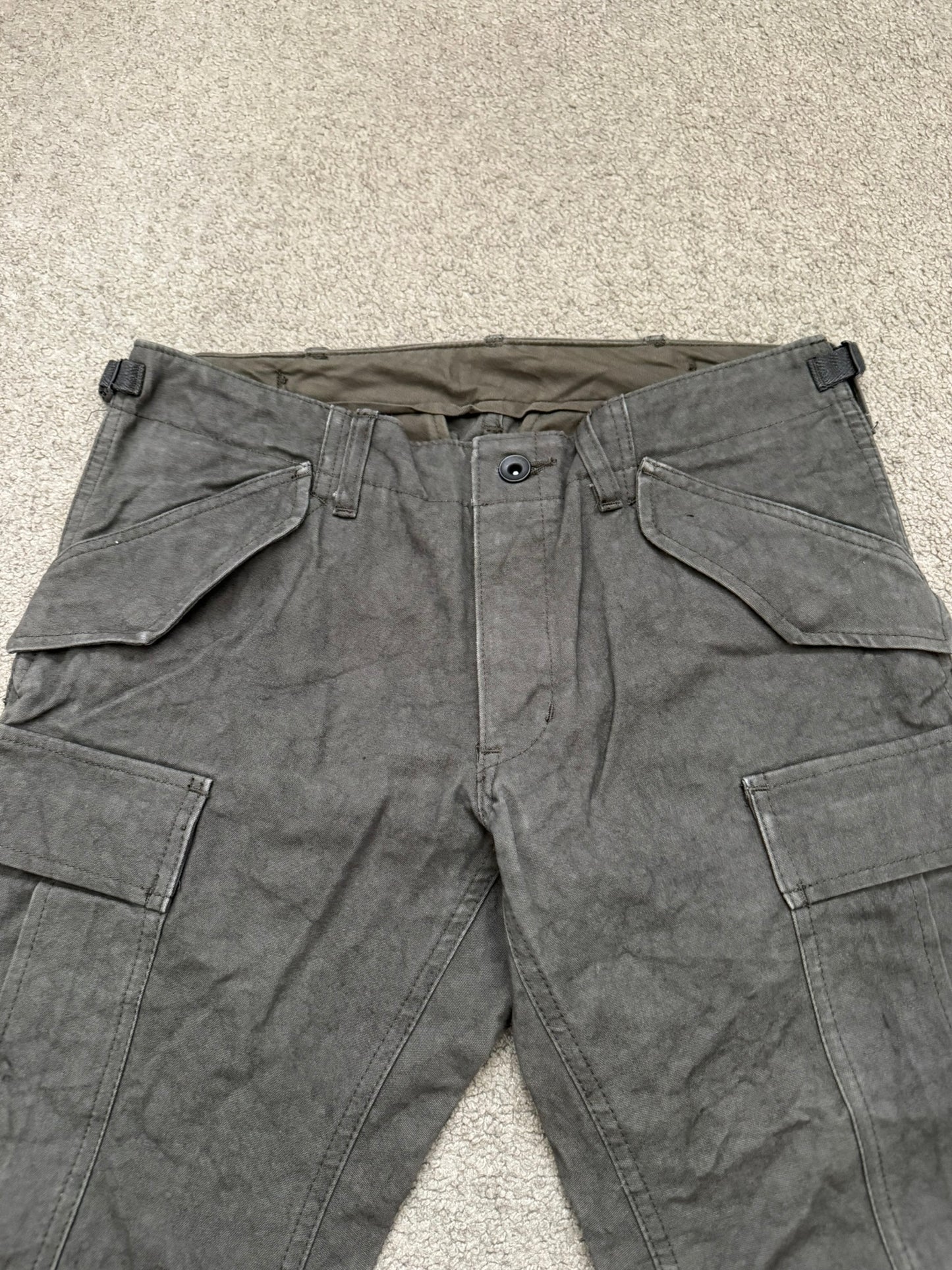 Kazuyuki Kumagai Attachment Marbled Brown J-Cut M-51 Cargo Pants