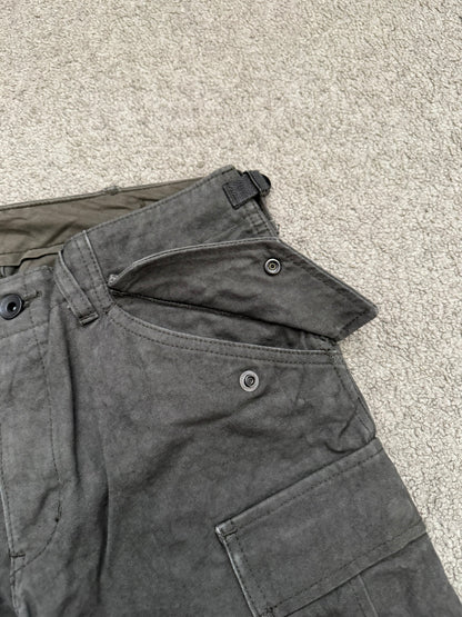 Kazuyuki Kumagai Attachment Marbled Brown J-Cut M-51 Cargo Pants