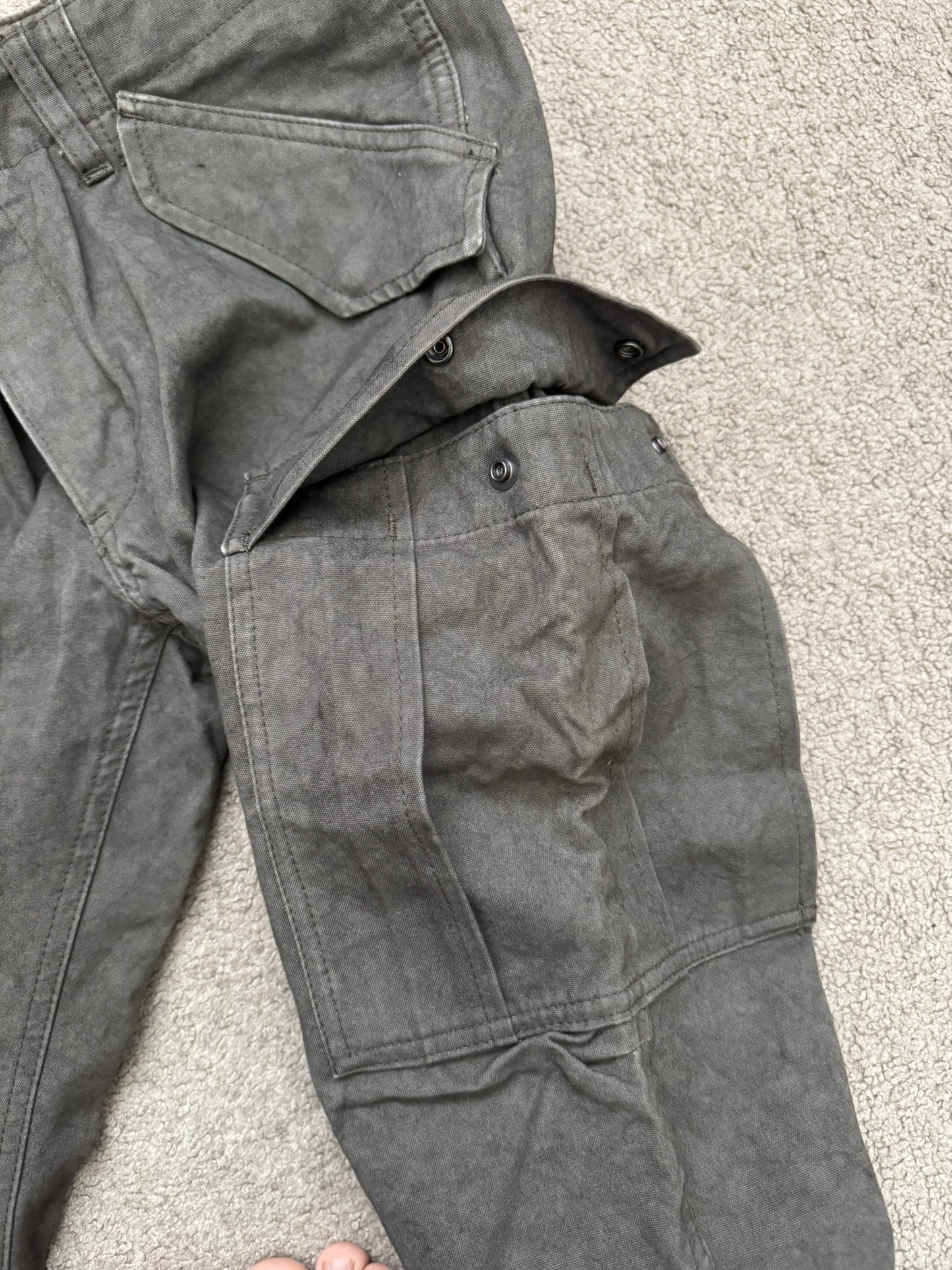 Kazuyuki Kumagai Attachment Marbled Brown J-Cut M-51 Cargo Pants