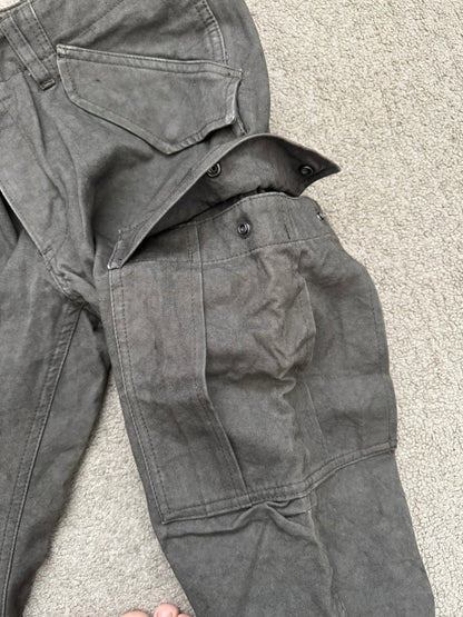 Kazuyuki Kumagai Attachment Marbled Brown J-Cut M-51 Cargo Pants