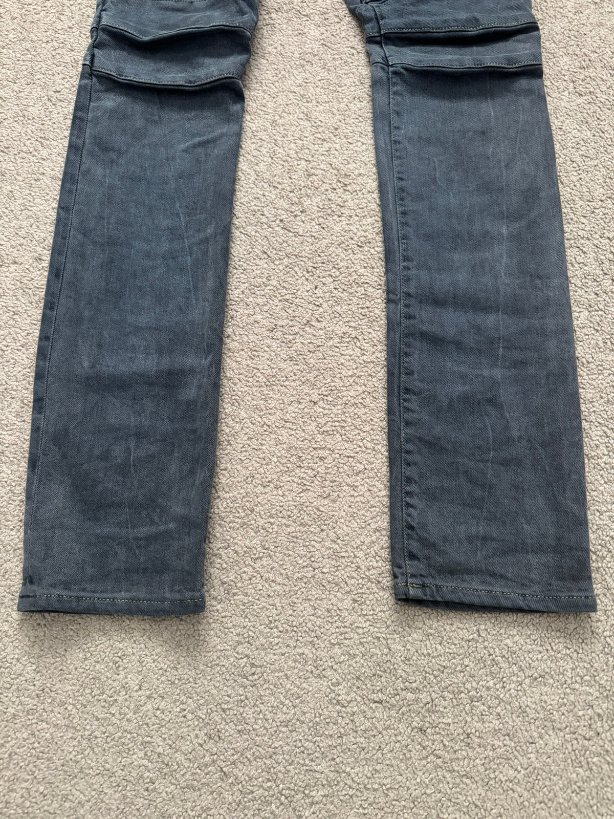 FW11 Balmain by Christophe Decarnin Overdyed Biker Denim Jeans