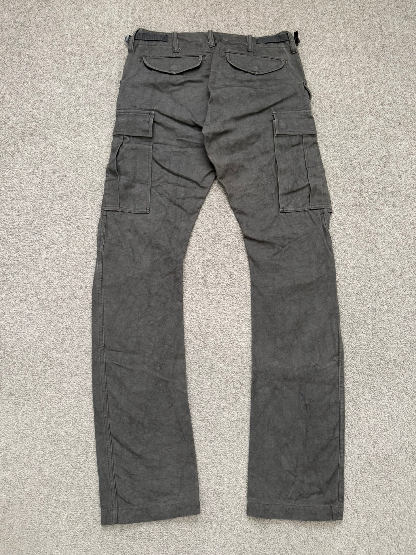 Kazuyuki Kumagai Attachment Marbled Brown J-Cut M-51 Cargo Pants