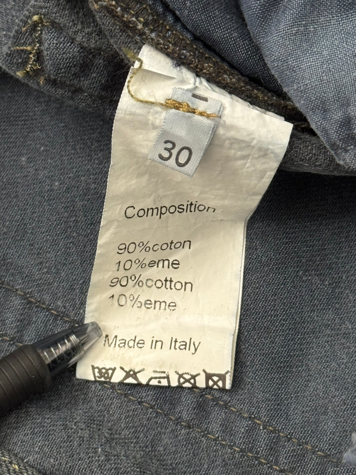 FW11 Balmain by Christophe Decarnin Overdyed Biker Denim Jeans
