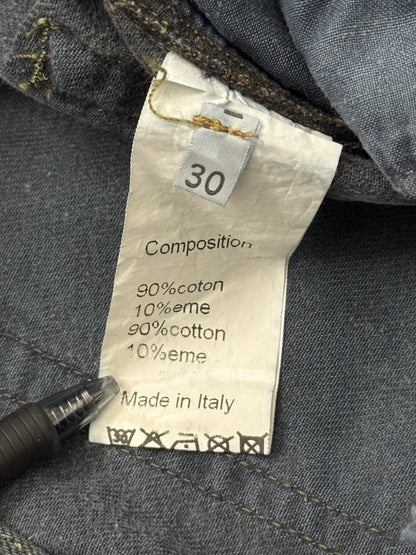 FW11 Balmain by Christophe Decarnin Overdyed Biker Denim Jeans