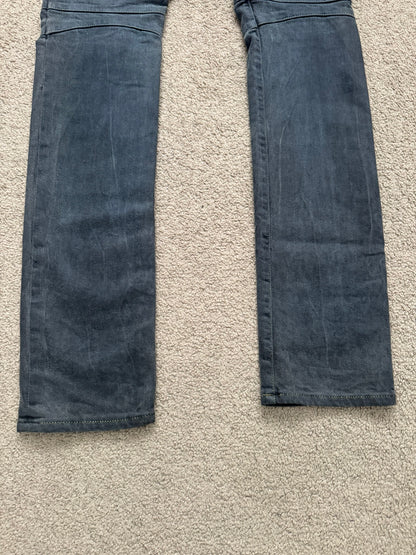 FW11 Balmain by Christophe Decarnin Overdyed Biker Denim Jeans