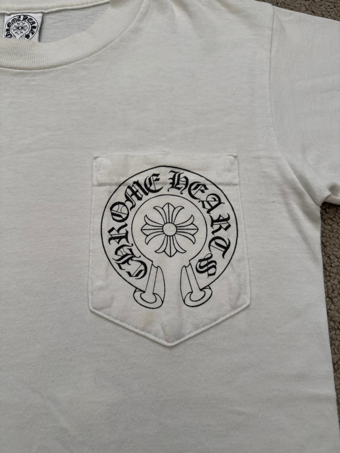 Vintage Chrome Hearts Scroll Logo & Stars T Shirt