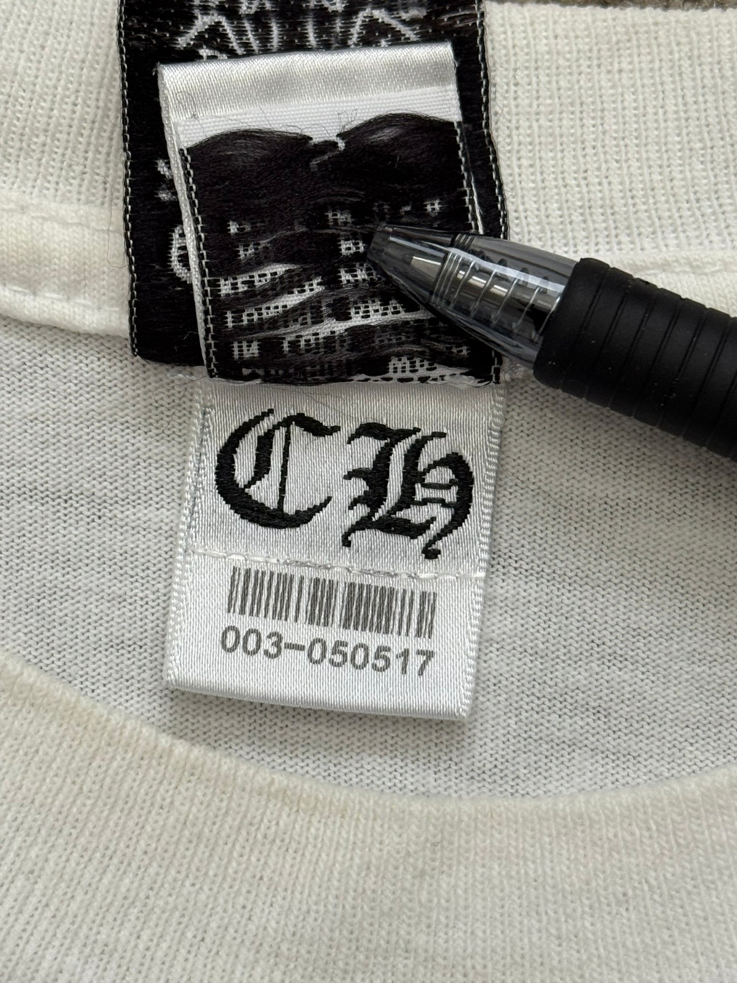 Vintage Chrome Hearts Scroll Logo & Stars T Shirt