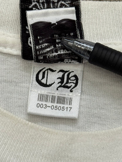 Vintage Chrome Hearts Scroll Logo & Stars T Shirt
