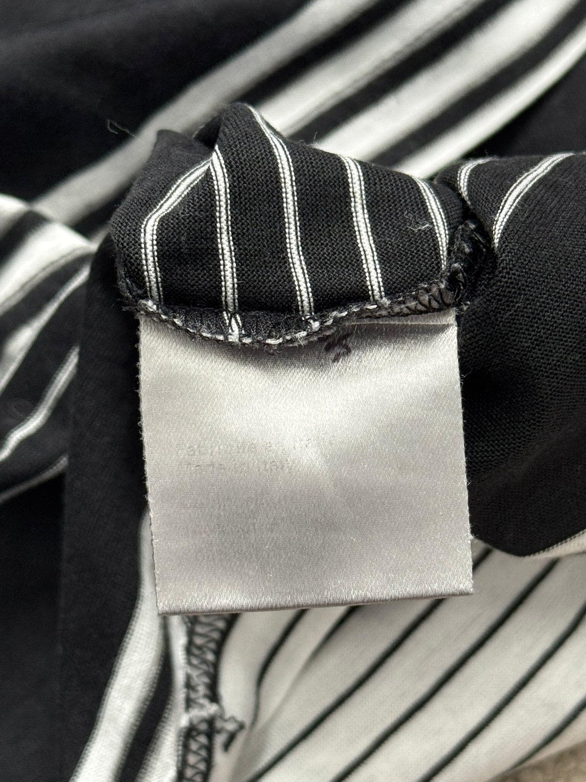 SS05 Dior Homme by Hedi Slimane Block Striped Pocket T Shirt
