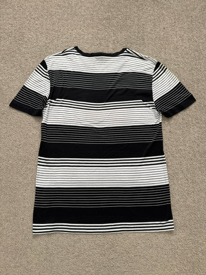 SS05 Dior Homme by Hedi Slimane Block Striped Pocket T Shirt