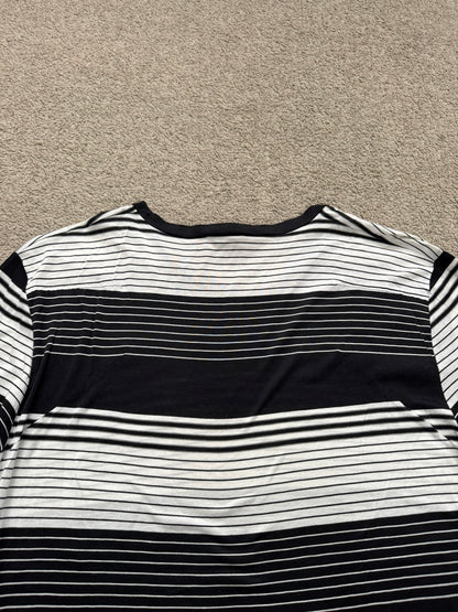 SS05 Dior Homme by Hedi Slimane Block Striped Pocket T Shirt
