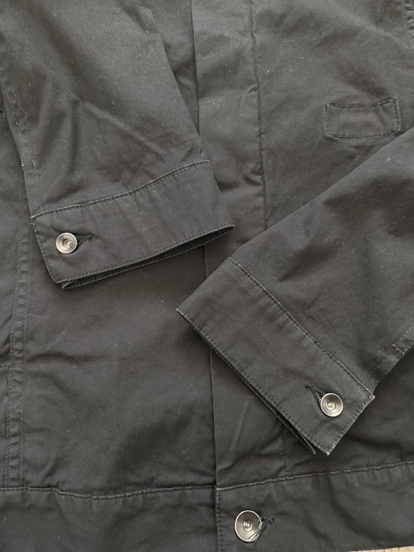 FW10 Rick Owens DRKSHDW Black Coated Trucker Work Jacket