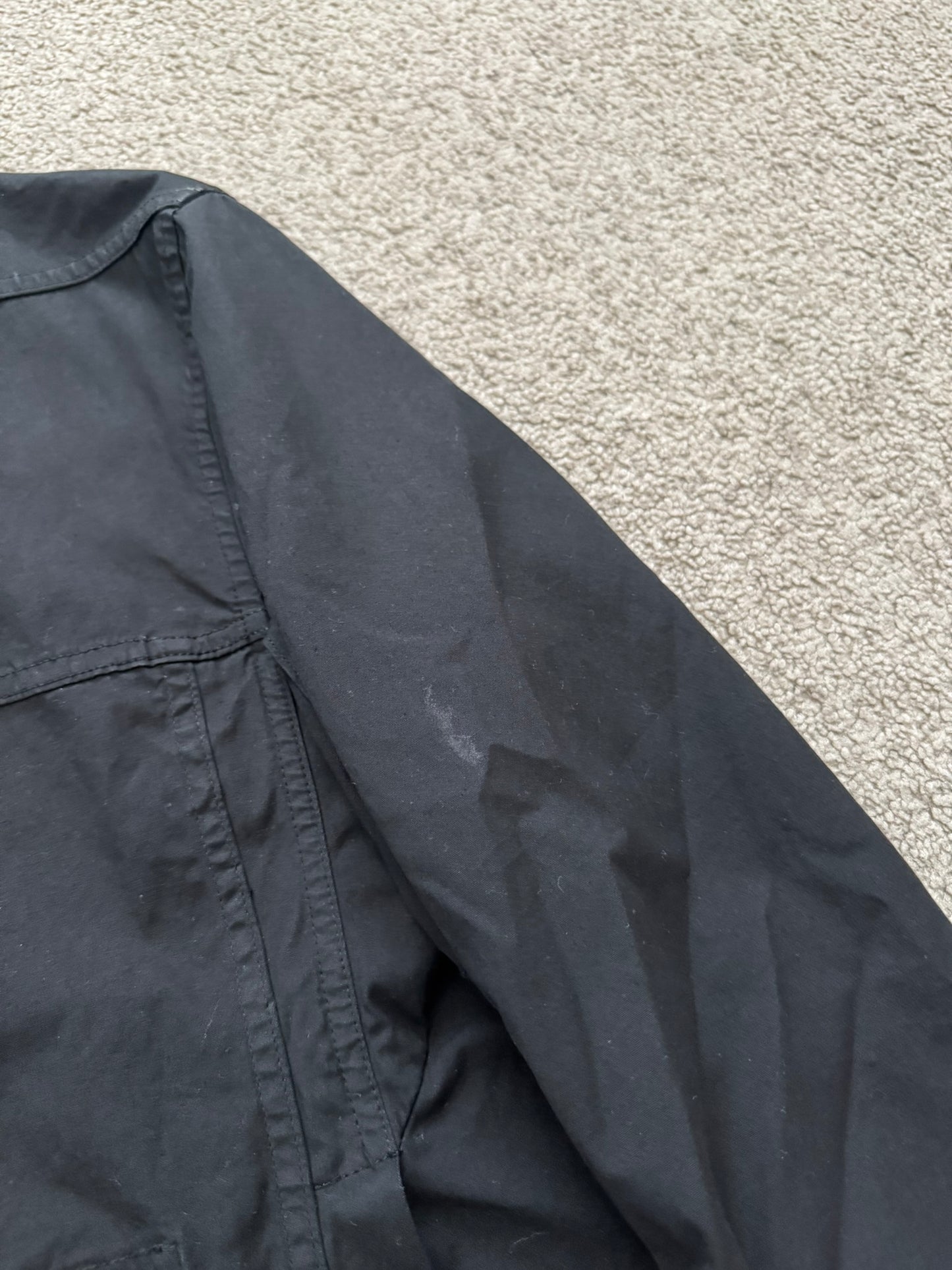 FW10 Rick Owens DRKSHDW Black Coated Trucker Work Jacket