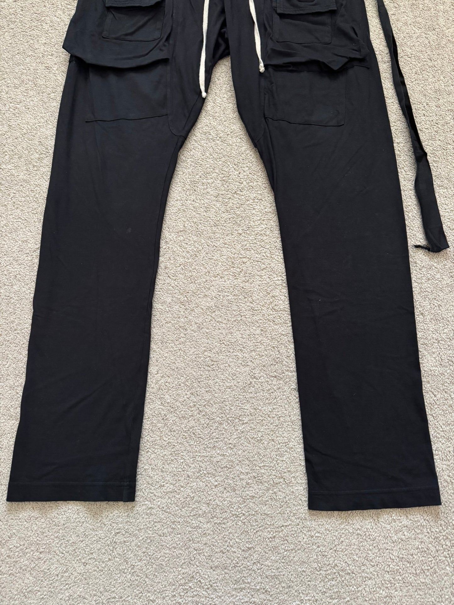 SS22 Rick Owens DRKSHDW Black Creatch Cargo Sweatpants