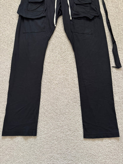 SS22 Rick Owens DRKSHDW Black Creatch Cargo Sweatpants