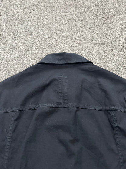 FW10 Rick Owens DRKSHDW Black Coated Trucker Work Jacket