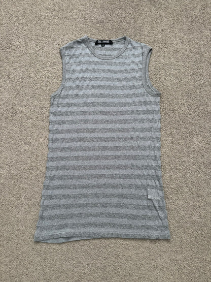 SS06 Raf Simons "Icarus Surgit" Striped Sleeveless Tank Top