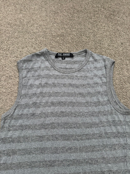 SS06 Raf Simons "Icarus Surgit" Striped Sleeveless Tank Top