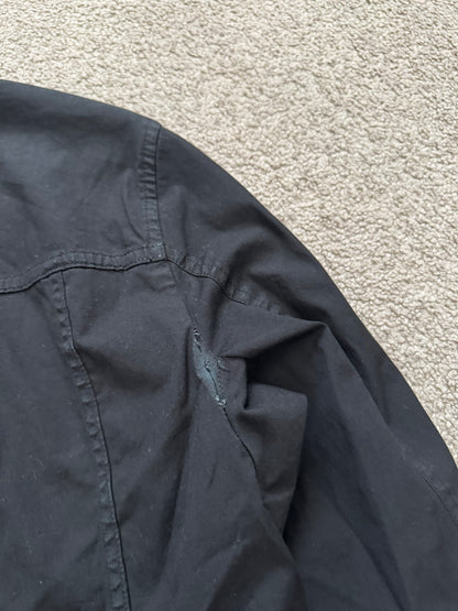 FW10 Rick Owens DRKSHDW Black Coated Trucker Work Jacket