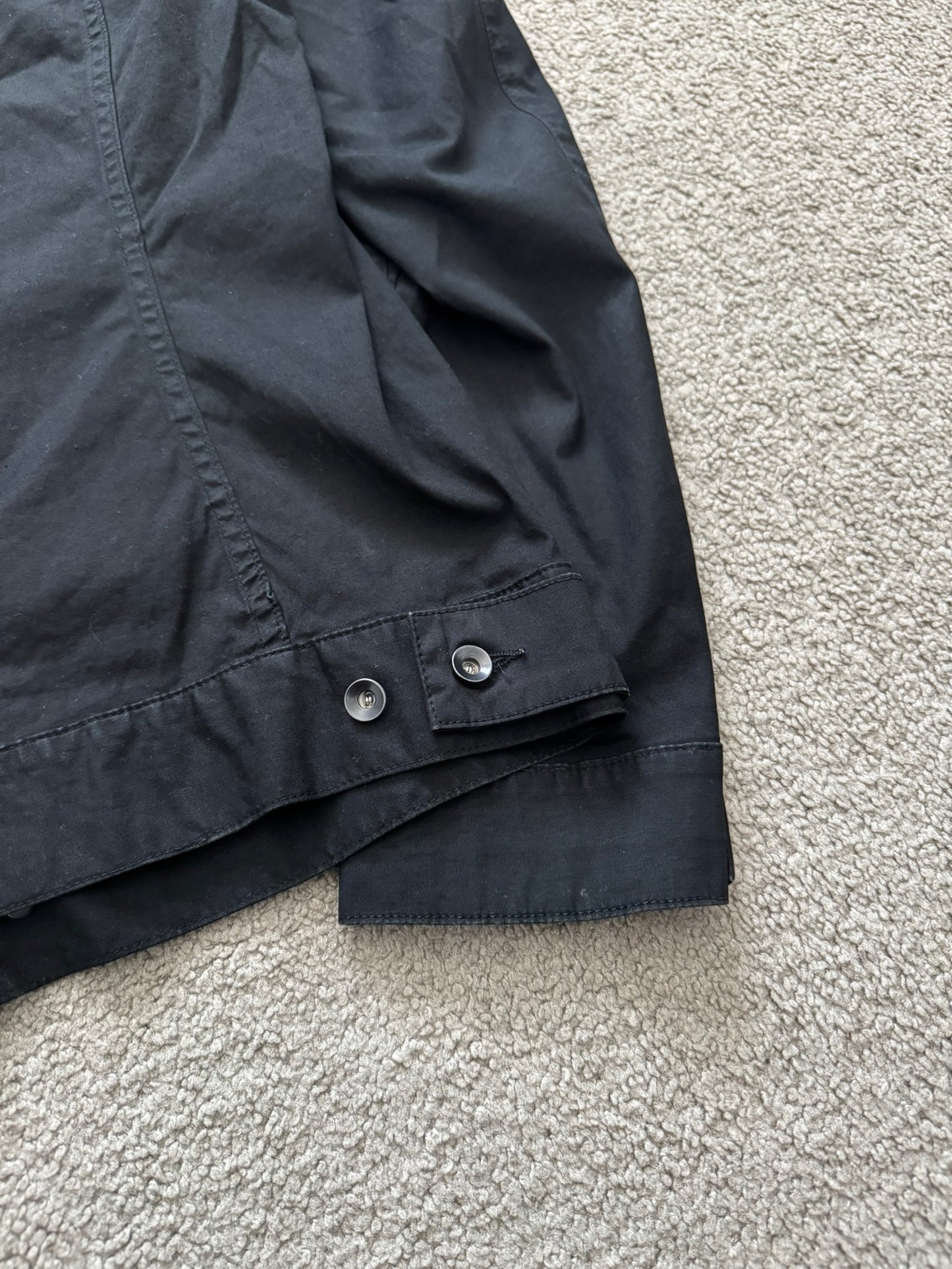FW10 Rick Owens DRKSHDW Black Coated Trucker Work Jacket