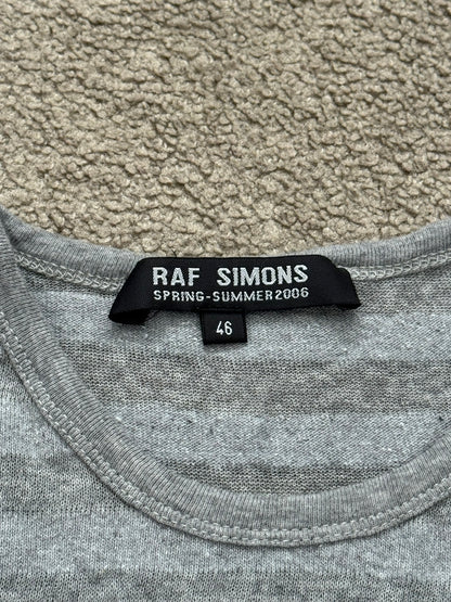 SS06 Raf Simons "Icarus Surgit" Striped Sleeveless Tank Top