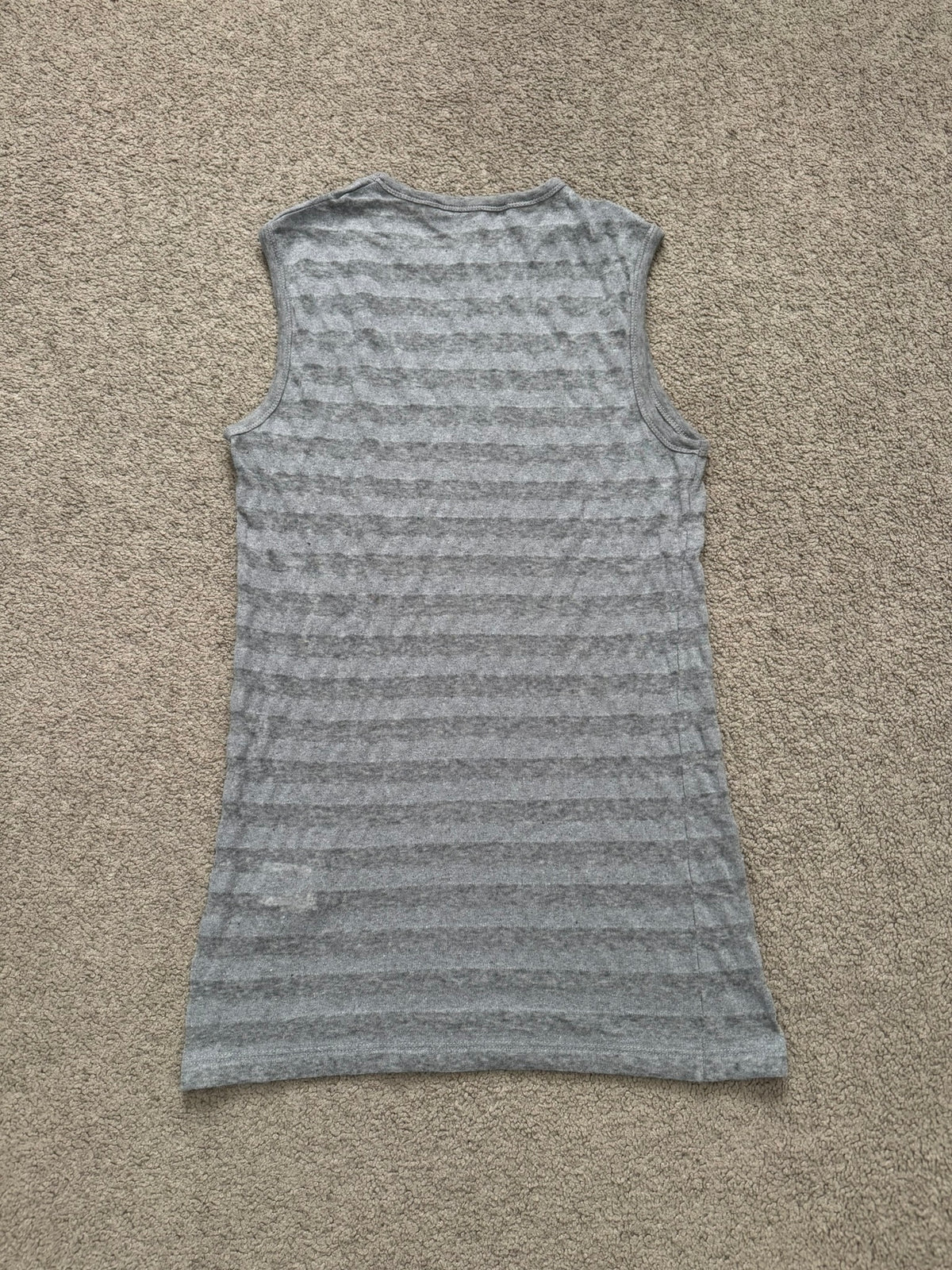 SS06 Raf Simons "Icarus Surgit" Striped Sleeveless Tank Top
