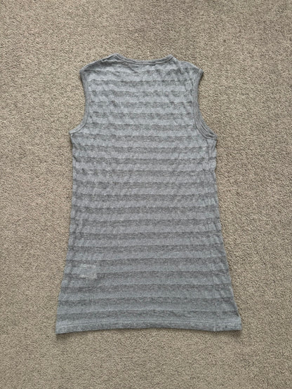 SS06 Raf Simons "Icarus Surgit" Striped Sleeveless Tank Top