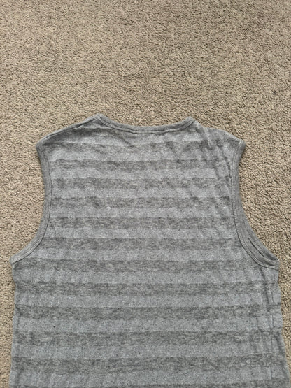 SS06 Raf Simons "Icarus Surgit" Striped Sleeveless Tank Top