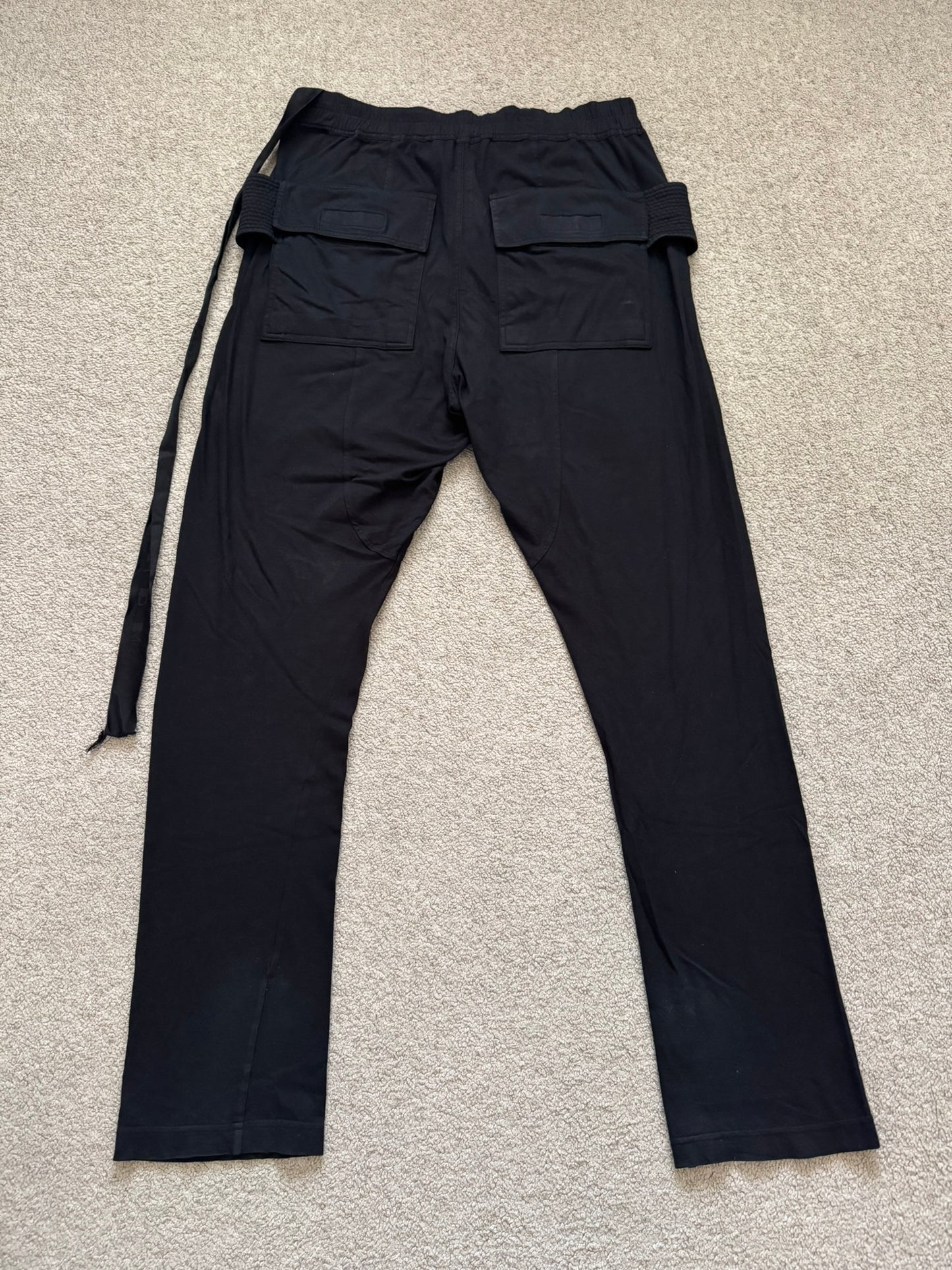 SS22 Rick Owens DRKSHDW Black Creatch Cargo Sweatpants