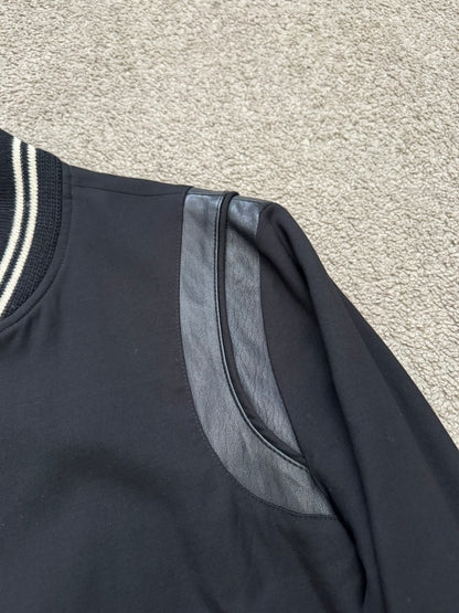 FW14 Saint Laurent by Hedi Slimane Teddy Varsity Bomber Jacket