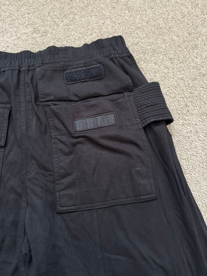 SS22 Rick Owens DRKSHDW Black Creatch Cargo Sweatpants