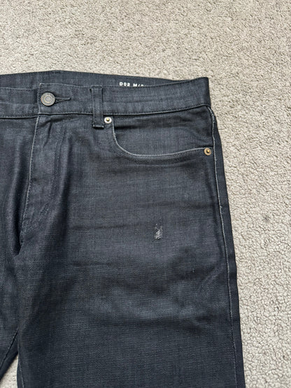 FW13 Saint Laurent by Hedi Slimane Black Wax D02 Denim Jeans