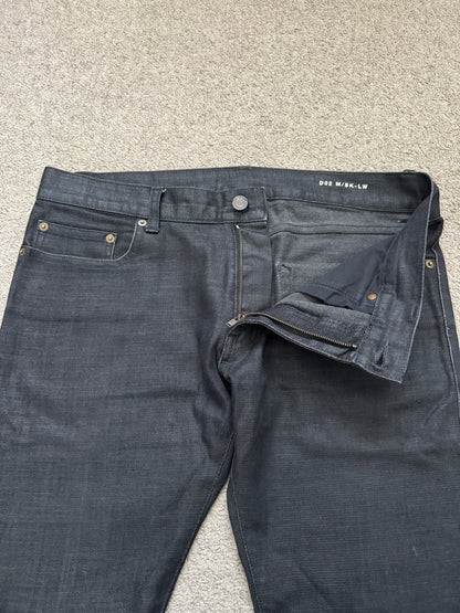 FW13 Saint Laurent by Hedi Slimane Black Wax D02 Denim Jeans
