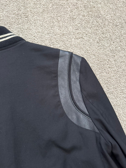 FW14 Saint Laurent by Hedi Slimane Teddy Varsity Bomber Jacket