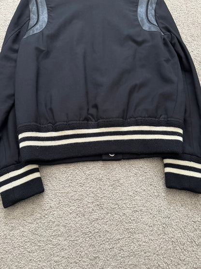 FW14 Saint Laurent by Hedi Slimane Teddy Varsity Bomber Jacket