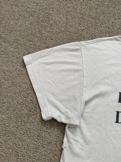 Enfants Riches Deprimes OG White Logo Distressed T Shirt
