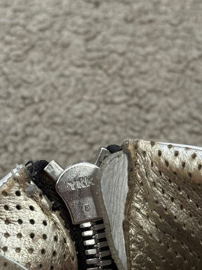 SS13 Balmain by Olivier Rousteing White Leather High Top Sneakers