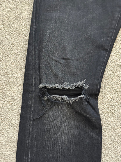 FW16 Saint Laurent by Hedi Slimane D02 Knee Slit Denim Jeans